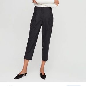 ARITZIA CHAMBERY GREY TWILL PANTS